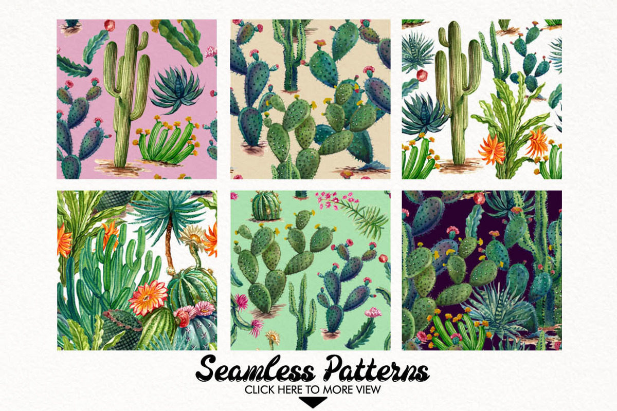 Watercolor Cactuses, an Illustration by Graphobia (Photo 6 of 9)