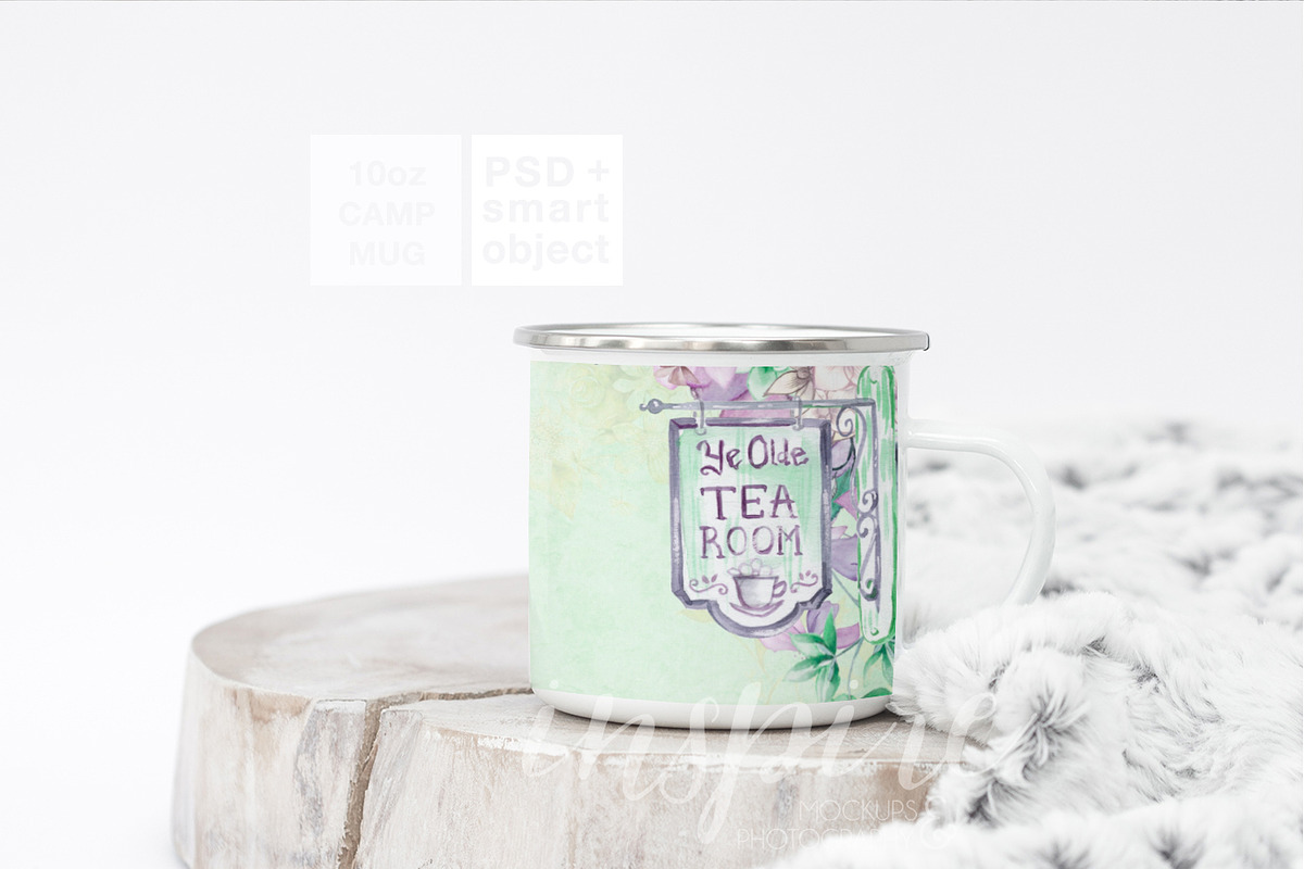 10oz Enamel Mug Nordic Mockup PSD, a Cups & Container Mockup by Inspire Mockups (Photo 2 of 4)