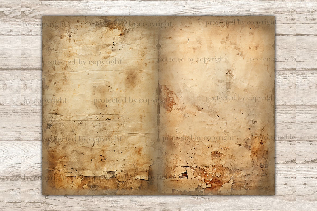 Old Paper Junk Journal Pages, a Texture Illustration by GlamArtZhanna (Photo 7 of 9)