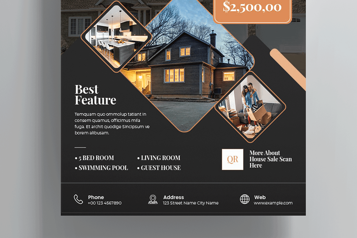 Luxury House Sale Flyer Template, a Flyer Template by MightyDesign (Photo 3 of 8)