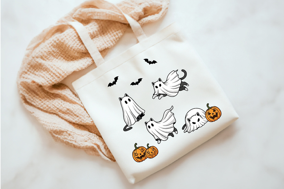 Black Cat Halloween Png, an Illustration by Watercolor design (Photo 3 of 3)