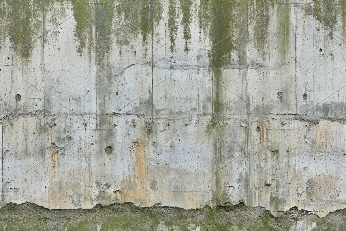 Seamless concrete bunker with industrial military markings textured ...