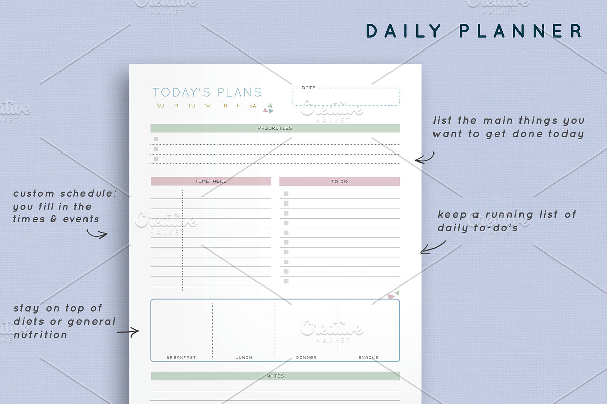 Planner: Daily, Weekly, Monthly, a Stationery Template by Nautical Notebooks (Photo 2 of 4)