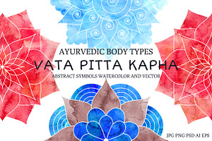 Vata Pitta Kapha. Ayurvedic doshas