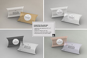 Clear Pillow Boxes Packaging Mockup, a Packaging Mockup by INCDesign (Thumbnail 2 of 7)
