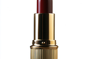 A lipstick with a red color and gold, a Beauty & Fashion Photo by Pixeness Studio