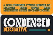 Qeiko–Bold Condensed Decorative Font, a Sans Serif Font by MaikoHatta (Thumbnail 2 of 8)