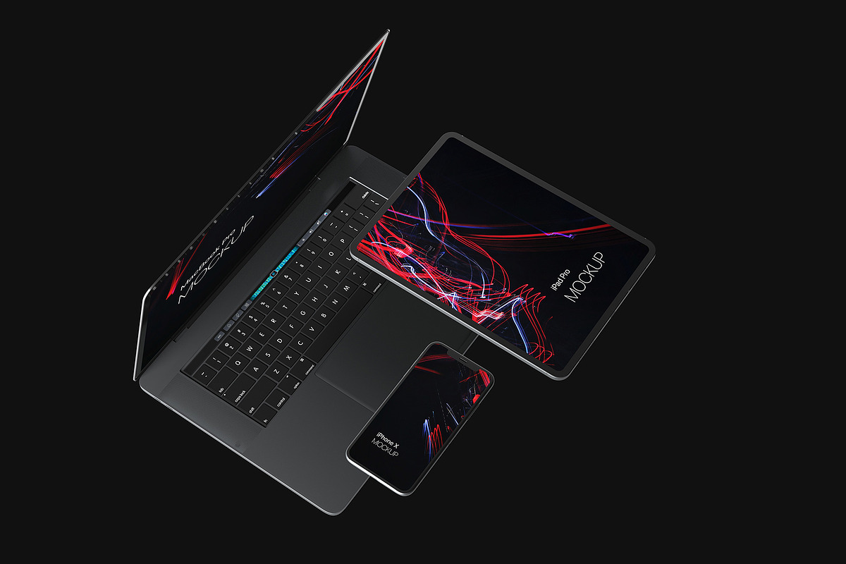 Black Devices Mockup Set, an iPhone Mockup by Seven Lights (Photo 11 of 20)