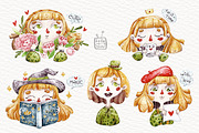 Watercolor Emotional Girl, an Illustration by talloshau's illustrations (Thumbnail 2 of 5)