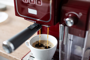 Preparing ground coffee for espresso machine at home, a Food & Drink Photo by etorres69