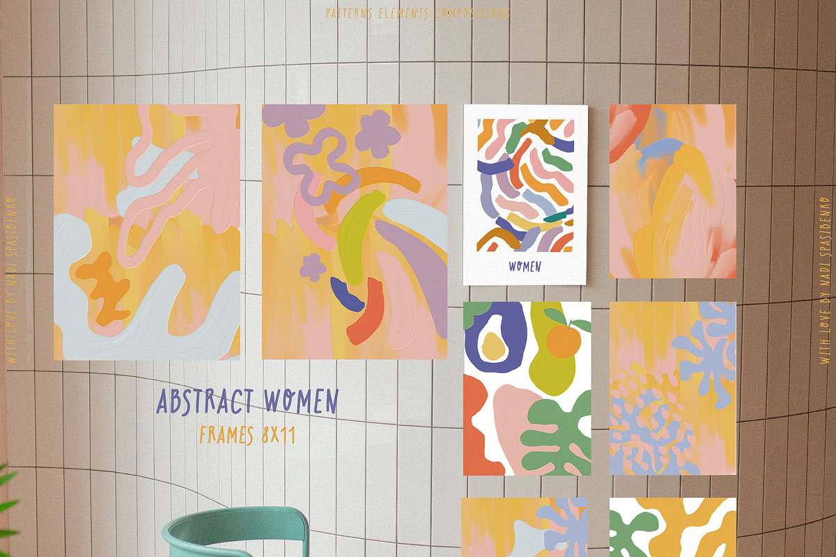 WOMAN & ABSTRACT, a Person Illustration by nadispasibenko (Photo 14 of 15)
