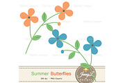 Butterflies Digital Papers & Clipart, a Pattern Graphic by JennyL Designs (Thumbnail 4 of 9)