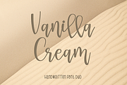 Vanilla Cream, a Script Font by Larin Type Co. (Thumbnail 1 of 10)