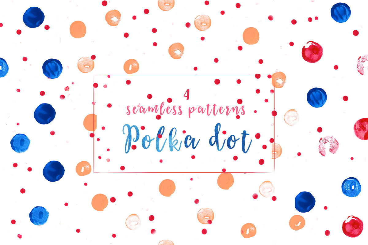 Polka dot. Hand drawn patterns, a Pattern Graphic by Abstract Vanilla (Photo 4 of 4)