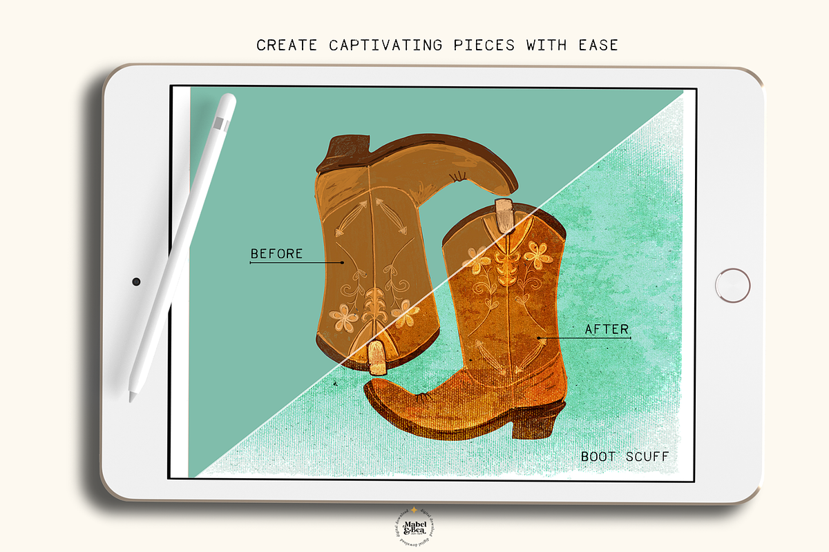Western Grunge Texture Canvas Pack, a Layer Style Add-On by Mabel & Bea (Photo 3 of 7)