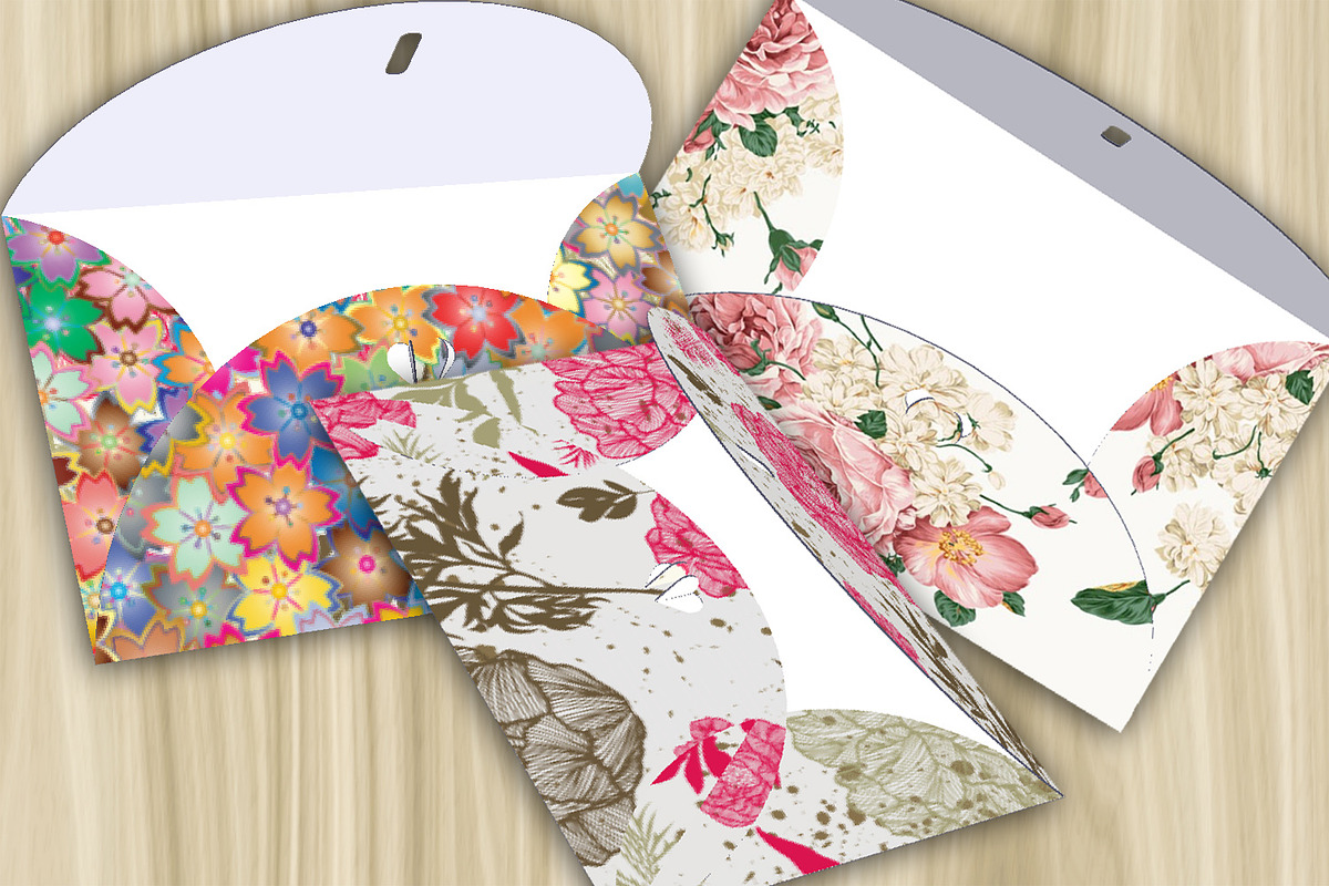 5 PDF Floral Gift Envelopes, a Print Template by Kseniya-Omega (Photo 5 of 6)