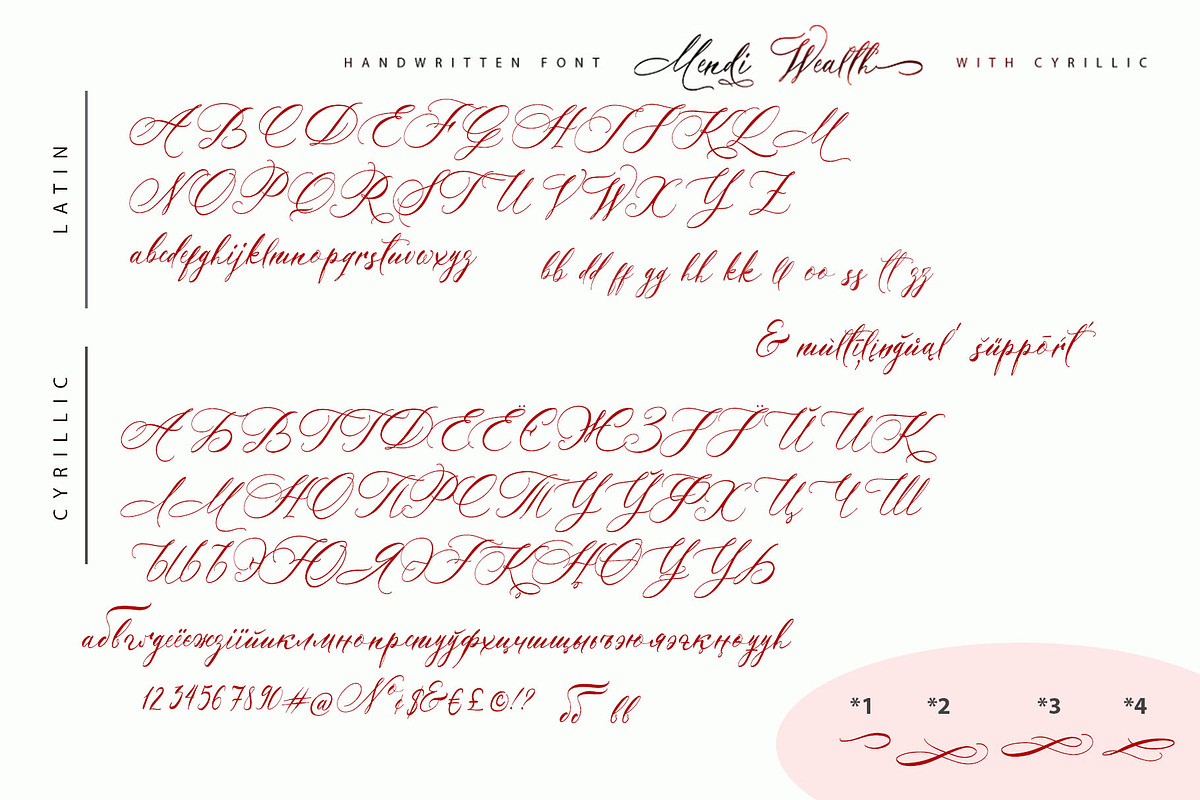 Mendi Wealth Cyrillic Font, a Script Font by IraDvilyuk (Photo 10 of 12)