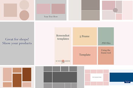 PSD Screenshot Template Bundle 3