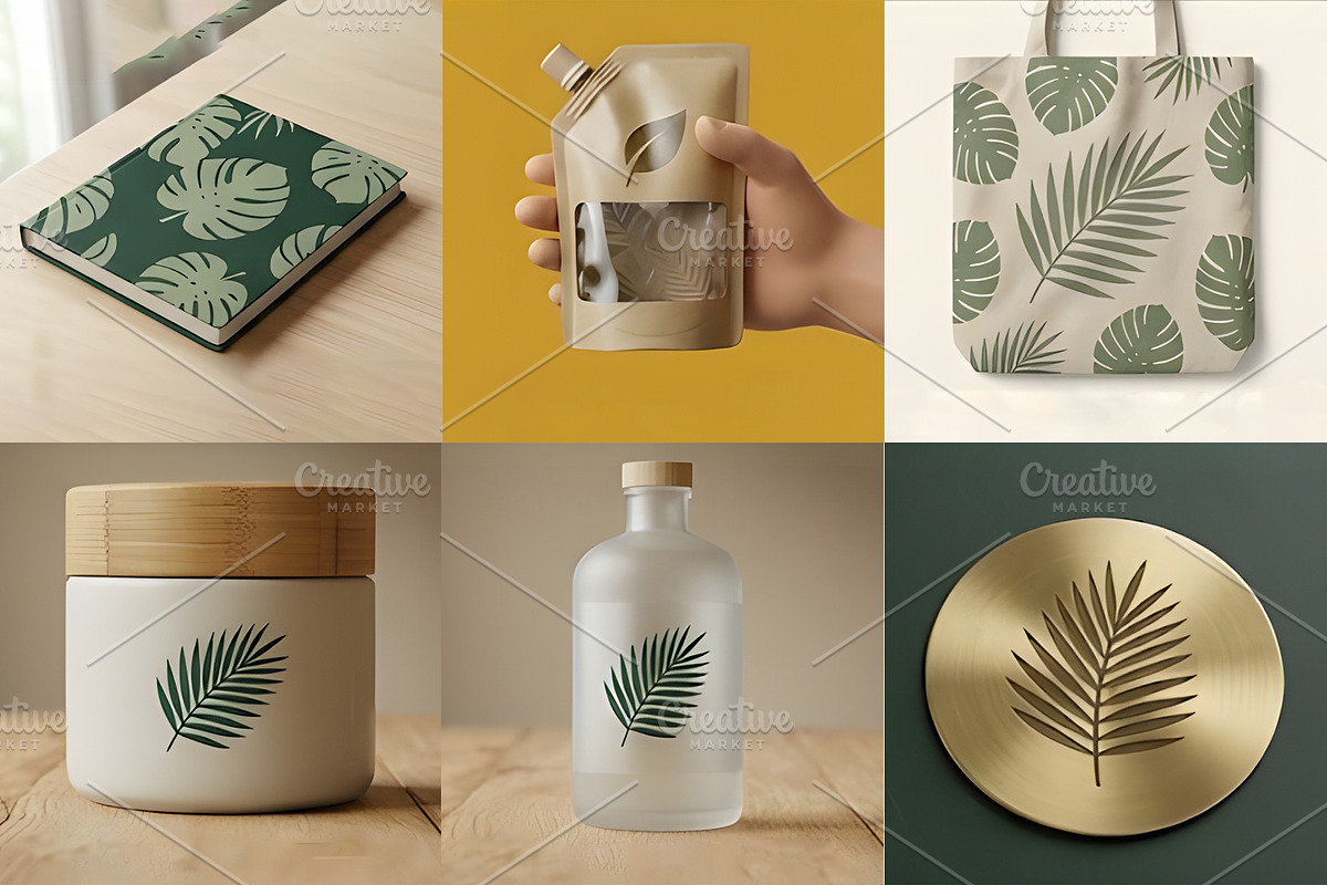 Exotic Tropical Leaf Silhouettes, an Object Graphic by Designgrove (Photo 2 of 4)