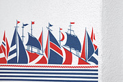 16 Nautical Retro Patterns & Borders, a Pattern Graphic by Adiemus (Thumbnail 13 of 13)