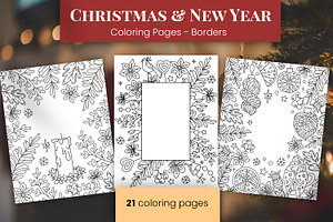 Christmas, New Year Frames & Borders