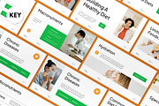 White Green Healthy Diet Keynote, a Presentation Template by graphicook (Thumbnail 2 of 8)