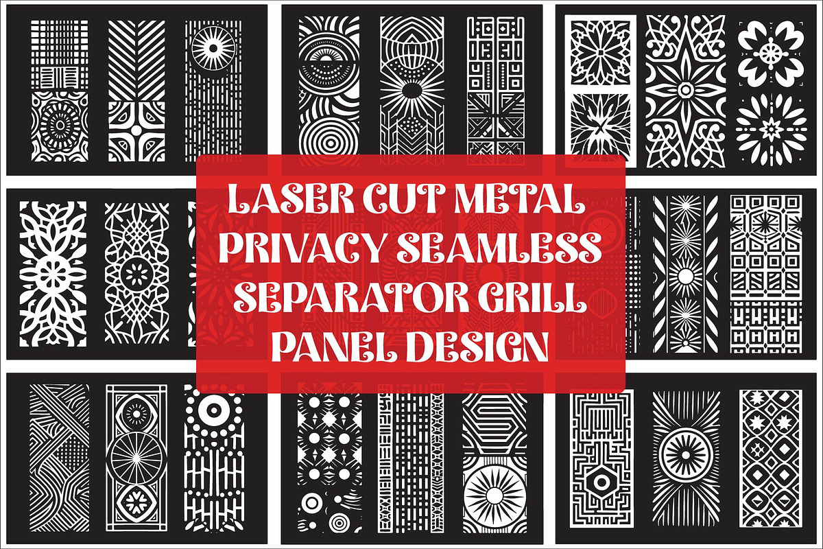 Laser cut metal privacy seamless, an Icon by Amazin_art