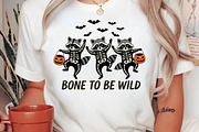Funny Halloween Skeleton Raccoon Png, an Illustration by Craft Nest (Thumbnail 2 of 6)