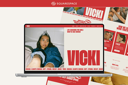 Red Squarespace Website Template, a Squarespace Template by Of July Studio