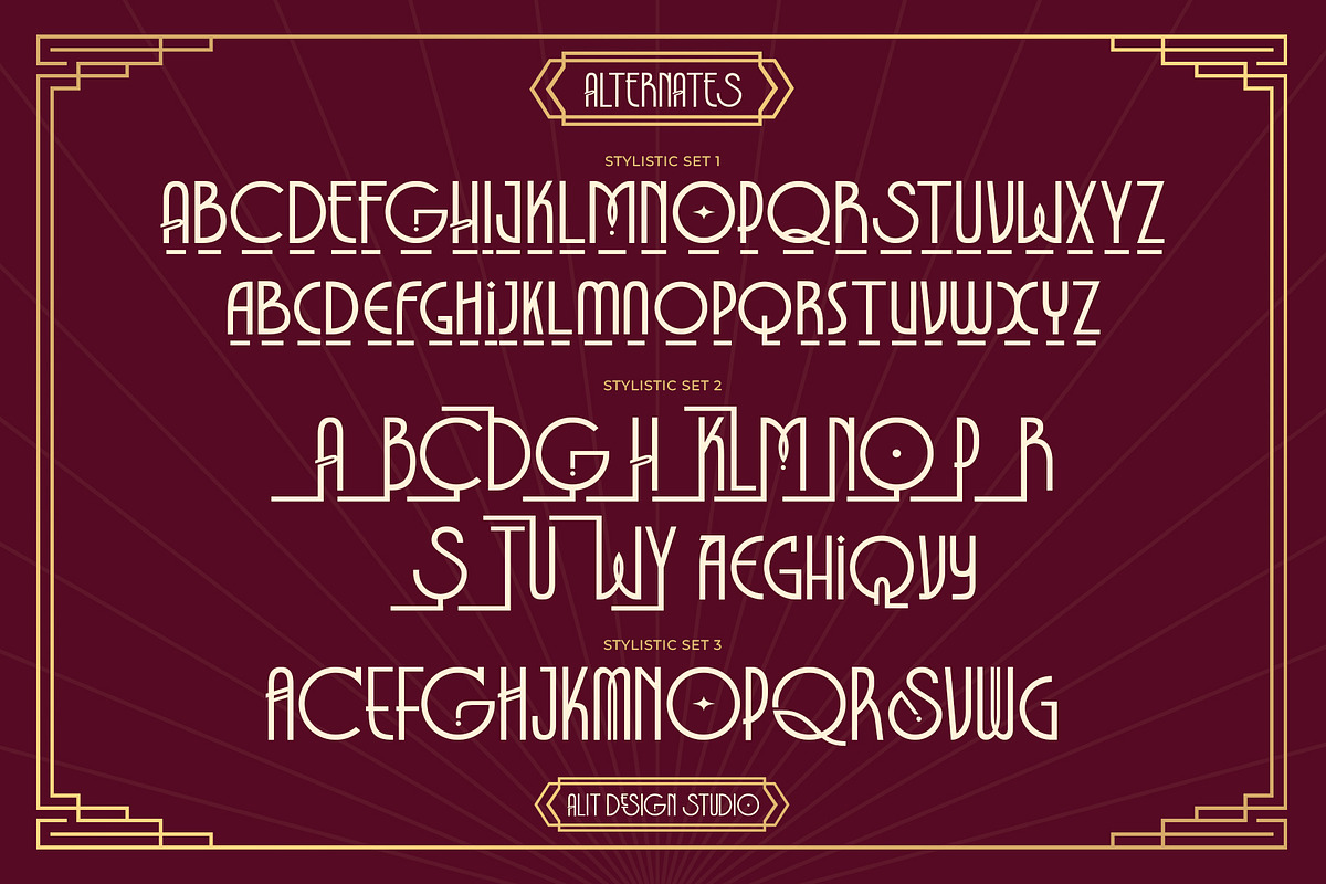 Decofun Typeface, a Sans Serif Font by alit design (Photo 7 of 15)