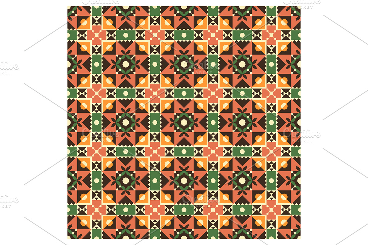 Geometric Pattern with Earthy Tones, a Pattern Graphic by Creative Backgrounds (Photo 3 of 3)