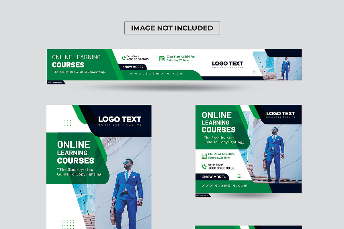 Online Learning Courses Banner, a Social Media Template by MRI STUDIO