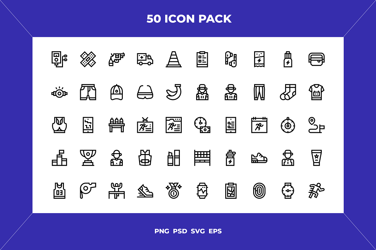 Marathon icons, an Outline Icon by Wencory (Photo 1 of 2)