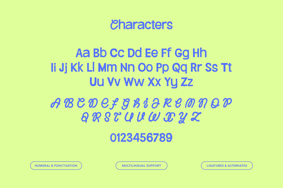 Rolly Pulfy - Playful Hybrid Sans, a Handwritten Font by Namara Creative Studio (Photo 9 of 12)