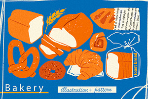 Bakery, a Food Illustration by Twisted Tail