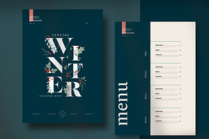 Winter Seasonal Menu, a Templates & Theme by wavebreak