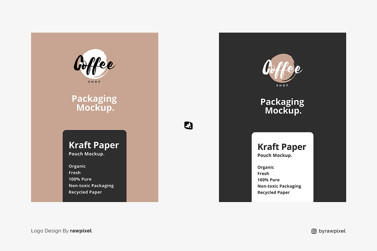 Tall Kraft Paper Packaging Mockup, a Packaging Mockup by Designertale (Photo 7 of 8)