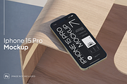 iPhone 15 Mockup - Front View, an iPhone Mockup by graphicsauce (Thumbnail 1 of 4)