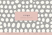 Rings. Seamless Pattern Set, a Pattern Graphic by Curly_Pat (Thumbnail 1 of 6)