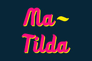 MaTilda, a Script Font by Etewut (Thumbnail 5 of 13)