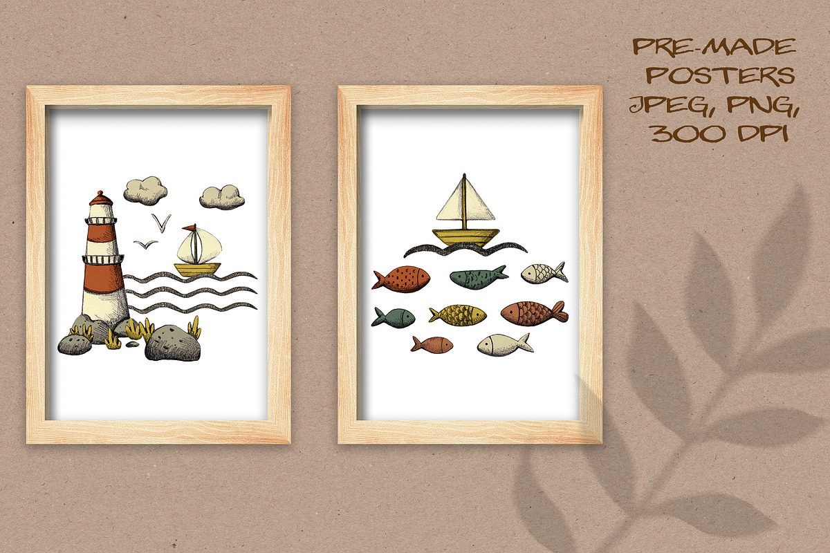 Ocean Underwater and Shore Clipart, an Illustration by LukaJreym (Photo 5 of 10)