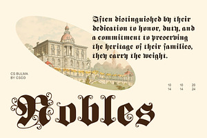 CS Bulma Blackletter Font