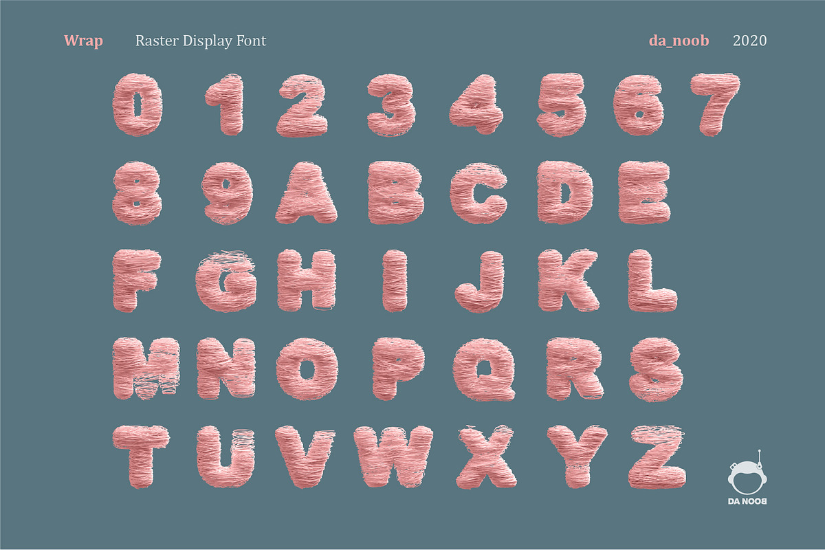 Wrap - Raster display font preview 2