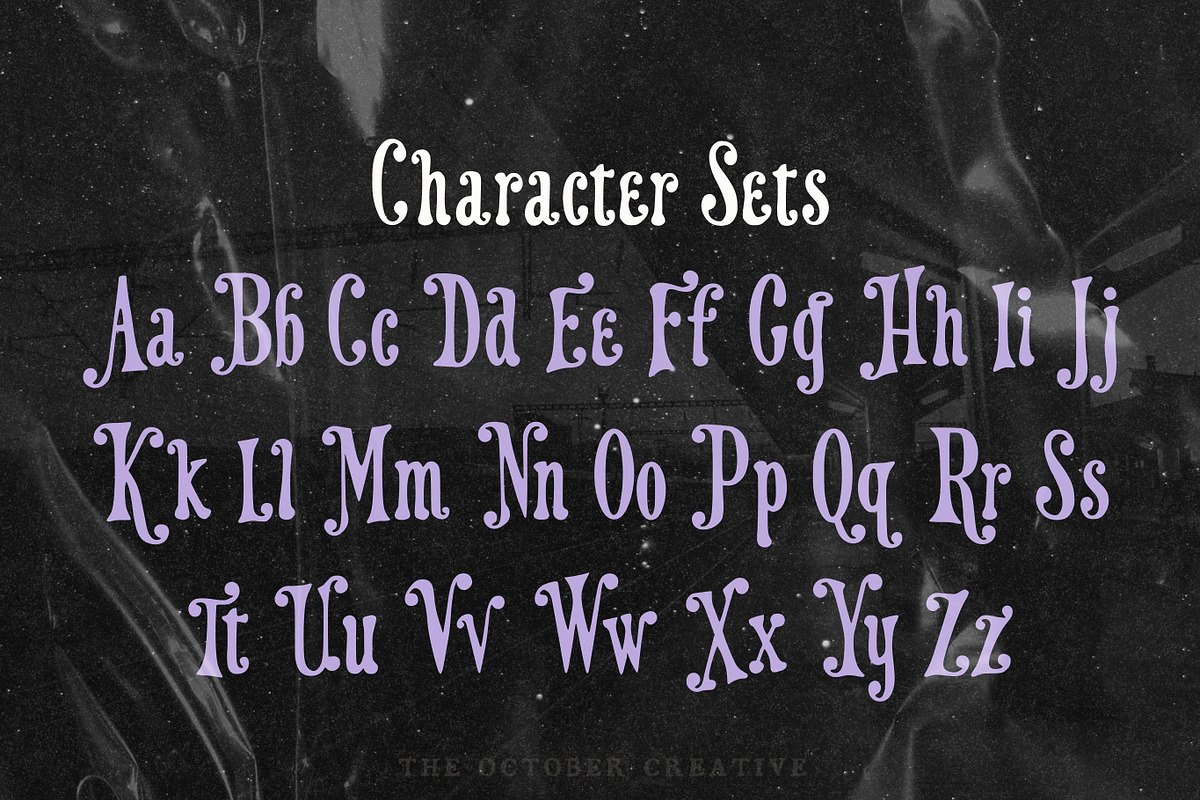 Violet Vision Victorian Circus Font, a Serif Font by The October Creative (Photo 3 of 8)