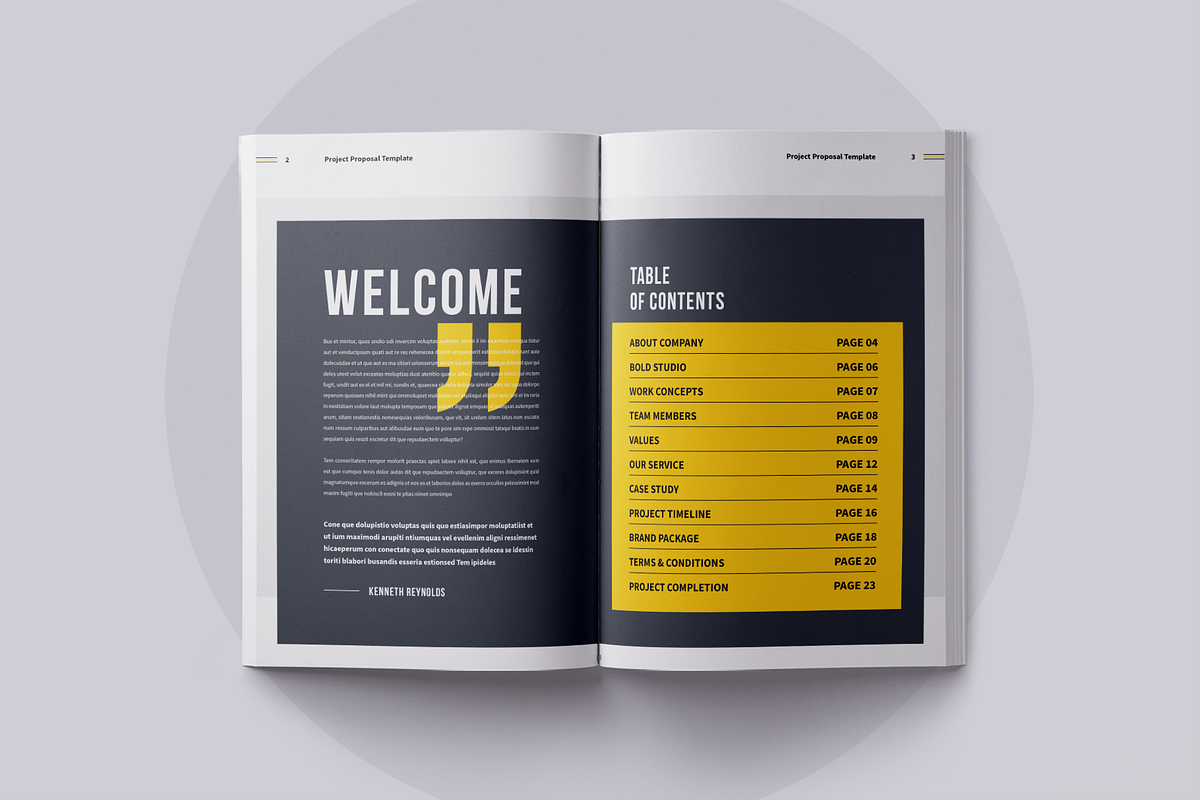 Proposal Template | Canva, a Brochure Template by ArtisticLand (Photo 3 of 10)