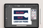 Labor Day Minimalist Promo Icon Set, an Object Graphic by NH graphic (Thumbnail 2 of 3)