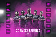 Realistic Smoke Photoshop Brushes, a Brush Add-On by Walllow Creatives (Thumbnail 2 of 3)