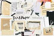 Ink Paper collage elements scraps, an Object Graphic by TD fonts (Thumbnail 6 of 13)