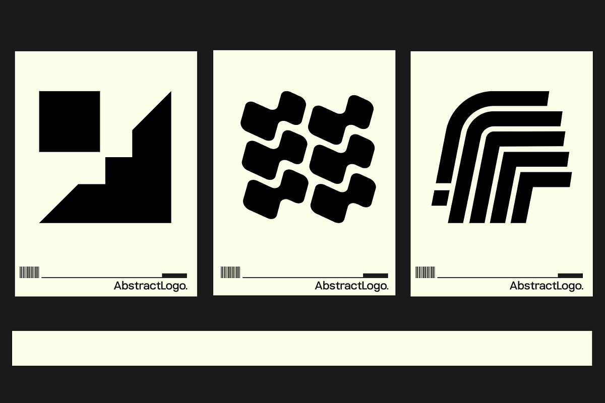 Modern Abstract Logo Template Vol 9, a Solid Icon by Tekuni (Photo 6 of 12)