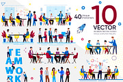 Workers Meeting Vector Scenes, a Landing Page Template by PavelVinnik (Thumbnail 1 of 2)